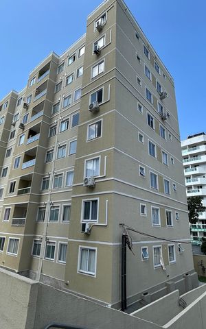 Apartamento à venda com 45m², 2 quartos e 1 vagaFachada do bloco