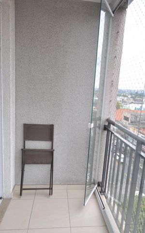 Apartamento à venda com 60m², 2 quartos e 1 vagaSacada da Sala