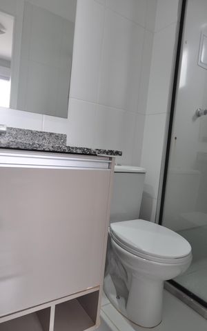 Apartamento à venda com 60m², 2 quartos e 1 vagaBanheiro do Quarto Suíte