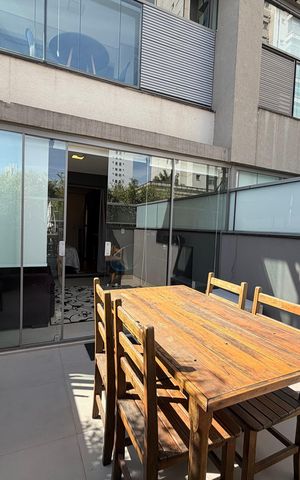 Studio para alugar com 44m², 1 quarto e 1 vaga Studio para alugar com 44m², 1 quarto e 1 vagaVaranda do studio
