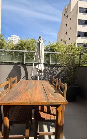 Studio para alugar com 44m², 1 quarto e 1 vaga Studio para alugar com 44m², 1 quarto e 1 vagaVaranda do studio