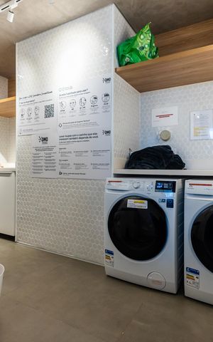 Studio à venda com 31m², 1 quarto e 1 vagaLavanderia