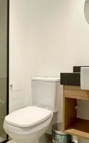 Studio para alugar com 25m², 1 quarto e sem vaga Studio para alugar com 25m², 1 quarto e sem vagaBanheiro
