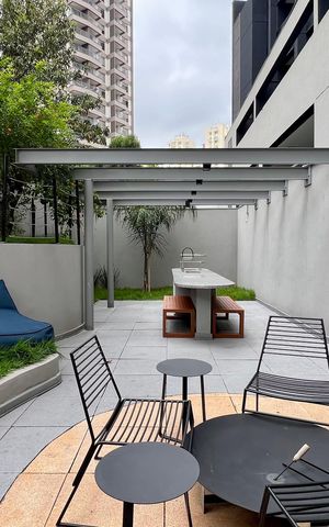 Studio para alugar com 25m², 1 quarto e sem vaga Studio para alugar com 25m², 1 quarto e sem vagaChurrasqueira