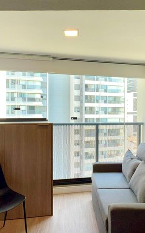 Studio para alugar com 25m², 1 quarto e sem vaga Studio para alugar com 25m², 1 quarto e sem vagaVaranda