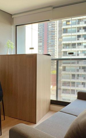 Studio para alugar com 25m², 1 quarto e sem vaga Studio para alugar com 25m², 1 quarto e sem vagaVaranda