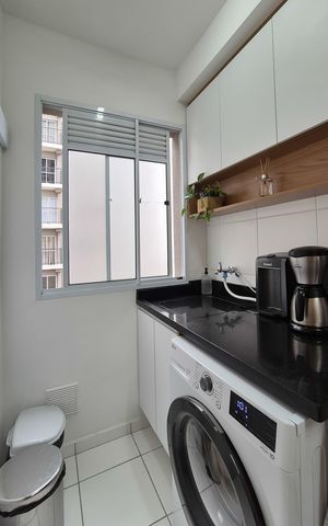 Apartamento à venda com 44m², 2 quartos e 1 vagaCozinha e Área de Serviço