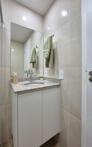 Apartamento à venda com 44m², 2 quartos e 1 vagaBanheiro Social
