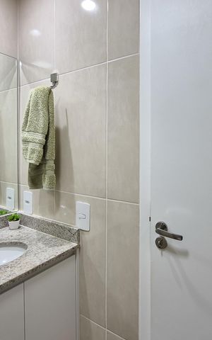 Apartamento à venda com 44m², 2 quartos e 1 vagaBanheiro Social
