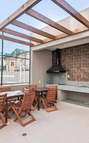 Apartamento à venda com 44m², 2 quartos e 1 vaga Apartamento à venda com 44m², 2 quartos e 1 vagaÁrea comum - Churrasqueira