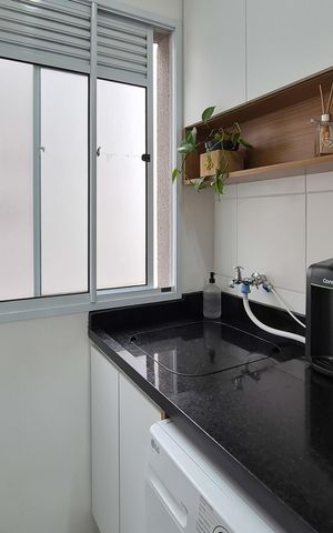 Apartamento à venda com 44m², 2 quartos e 1 vagaCozinha e Área de Serviço