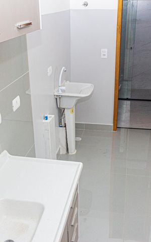 Studio à venda com 31m², 1 quarto e sem vaga Studio à venda com 31m², 1 quarto e sem vagaCozinha e Área de Serviço