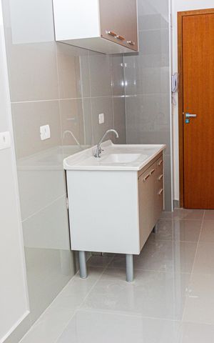 Studio à venda com 29m², 1 quarto e sem vaga Studio à venda com 29m², 1 quarto e sem vagaCozinha e Área de Serviço