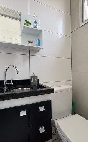 Apartamento à venda com 72m², 3 quartos e 1 vaga Apartamento à venda com 72m², 3 quartos e 1 vagaBanheiro de serviço