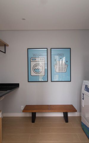 Apartamento para alugar com 33m², 2 quartos e sem vaga Apartamento para alugar com 33m², 2 quartos e sem vagaLavanderia