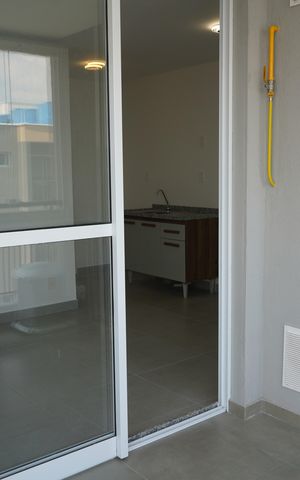Apartamento à venda com 40m², 1 quarto e 1 vagaSacada da Sala/Cozinha
