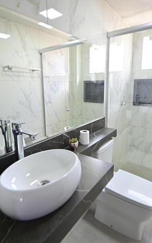 Apartamento à venda com 91m², 3 quartos e 1 vaga Apartamento à venda com 91m², 3 quartos e 1 vagaBanheiro Social