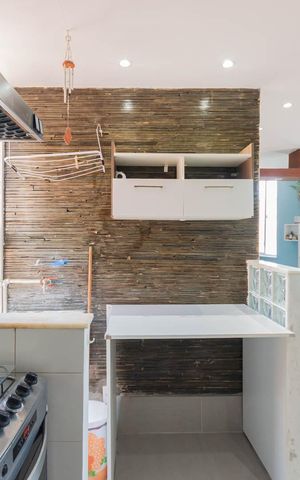 Apartamento à venda com 47m², 1 quarto e sem vagaCozinha e Área de Serviço