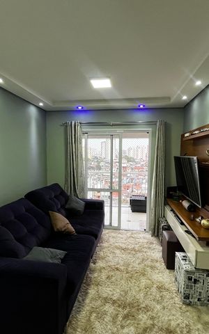 Apartamento à venda com 57m², 2 quartos e 1 vagaSala