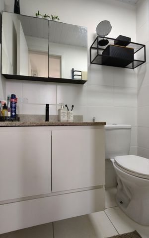 Apartamento para alugar com 50m², 2 quartos e 1 vagaBanheiro da Suíte