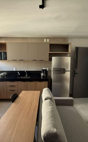 Studio à venda com 27m², 1 quarto e sem vaga