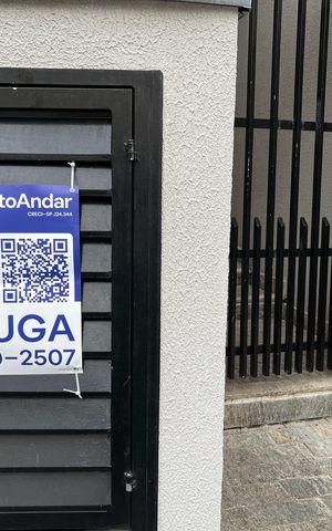 Studio para alugar com 32m², 1 quarto e sem vaga Studio para alugar com 32m², 1 quarto e sem vagaPlaca