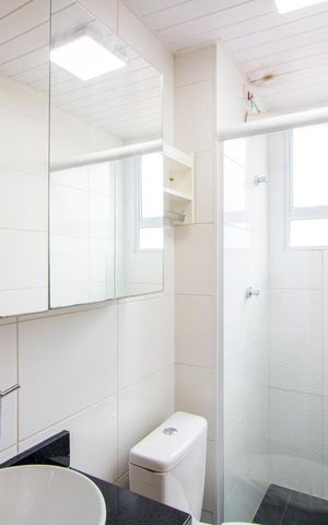 Apartamento para alugar com 44m², 2 quartos e 1 vaga Apartamento para alugar com 44m², 2 quartos e 1 vagaBanheiro