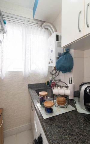 Apartamento à venda com 57m², 2 quartos e 1 vagaCozinha e Área de Serviço