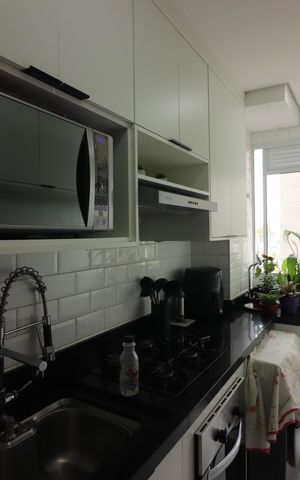 Apartamento à venda com 43m², 2 quartos e sem vagaCozinha e Área de Serviço