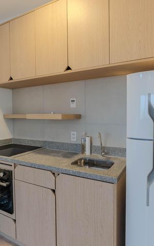 Apartamento à venda com 26m², 1 quarto e 1 vaga Apartamento à venda com 26m², 1 quarto e 1 vagaCozinha