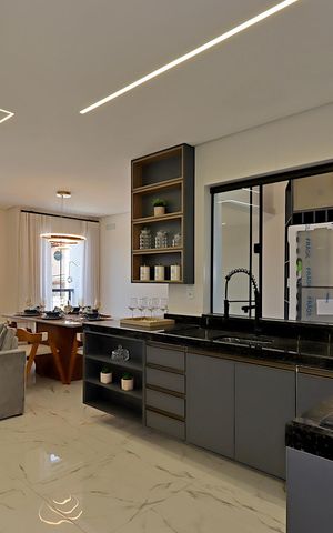 Casa à venda com 220m², 3 quartos e 6 vagasCozinha