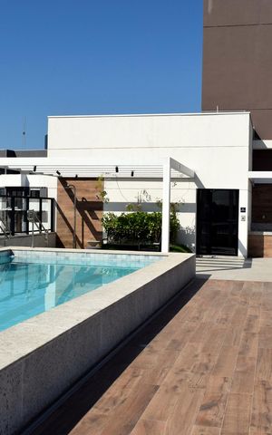 Studio para alugar com 25m², 1 quarto e sem vagaPiscina