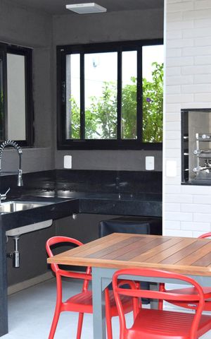 Studio para alugar com 25m², 1 quarto e sem vagaChurrasqueira