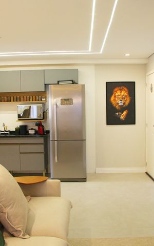 Apartamento à venda com 79m², 2 quartos e 1 vagaSala e Cozinha integrada 