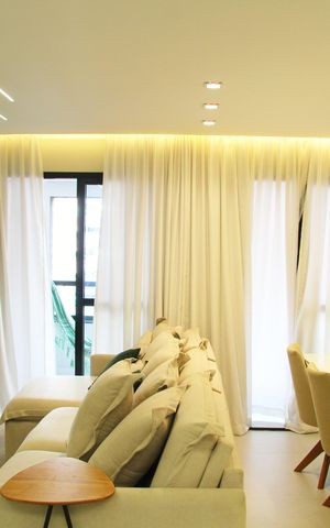 Apartamento à venda com 79m², 2 quartos e 1 vagaSala e Cozinha integrada 