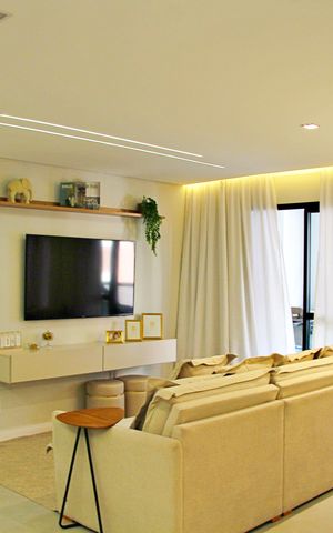 Apartamento à venda com 79m², 2 quartos e 1 vagaSala e Cozinha integrada 