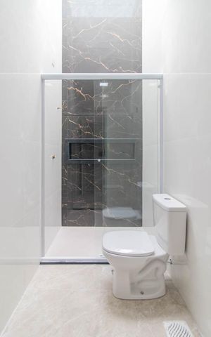 Casa de condomínio à venda com 89m², 3 quartos e 2 vagasBanheiro Social