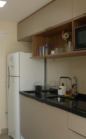 Studio à venda com 26m², 1 quarto e sem vagaCozinha