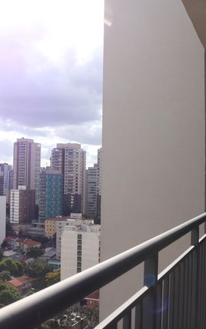Studio à venda com 26m², 1 quarto e sem vagaVaranda