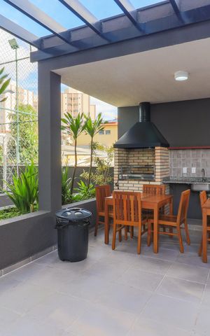 Apartamento à venda com 36m², 2 quartos e 1 vaga Apartamento à venda com 36m², 2 quartos e 1 vagaÁrea comum - Churrasqueira