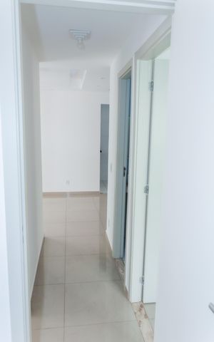 Apartamento à venda com 56m², 3 quartos e 1 vagaCorredor para os quartos e banheiro 