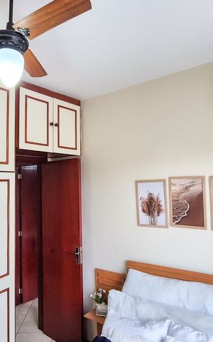 Apartamento à venda com 103m², 3 quartos e 1 vagaQuarto 3