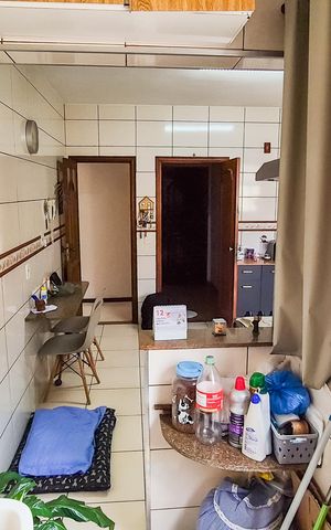 Apartamento à venda com 103m², 3 quartos e 1 vagaVista da Lavanderia para a cozinha 