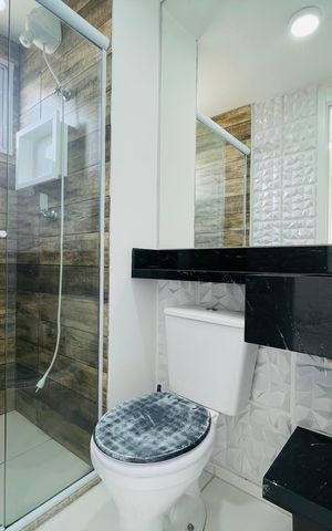 Apartamento à venda com 43m², 2 quartos e 1 vagaBanheiro Social