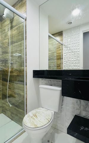Apartamento à venda com 43m², 2 quartos e 1 vagaBanheiro Social