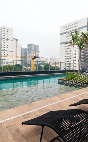 Studio para alugar com 29m², 1 quarto e sem vaga Studio para alugar com 29m², 1 quarto e sem vagaÁrea comum - Piscina