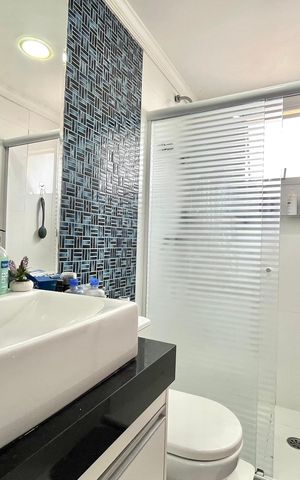 Apartamento à venda com 106m², 3 quartos e 2 vagas Apartamento à venda com 106m², 3 quartos e 2 vagasBanheiro da Suíte