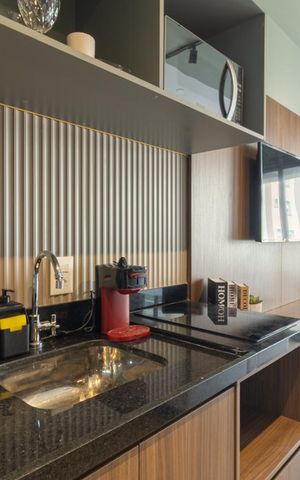 Studio à venda com 24m², 1 quarto e sem vaga Studio à venda com 24m², 1 quarto e sem vagaCozinha