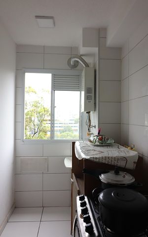 Apartamento para alugar com 49m², 2 quartos e 1 vagaCozinha e Área de Serviço