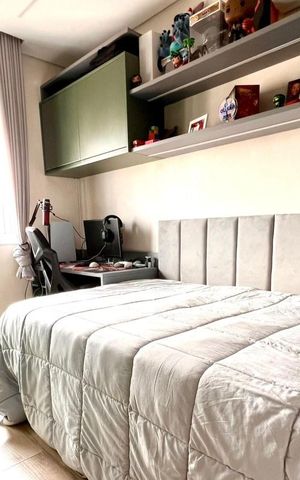 Apartamento à venda com 77m², 2 quartos e 2 vagasQuarto 